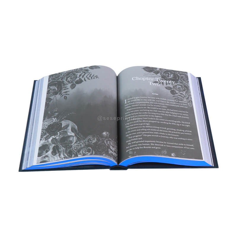 Printed Novel with Holographic Foil on Cover and Metallic Sprayed Edges 8