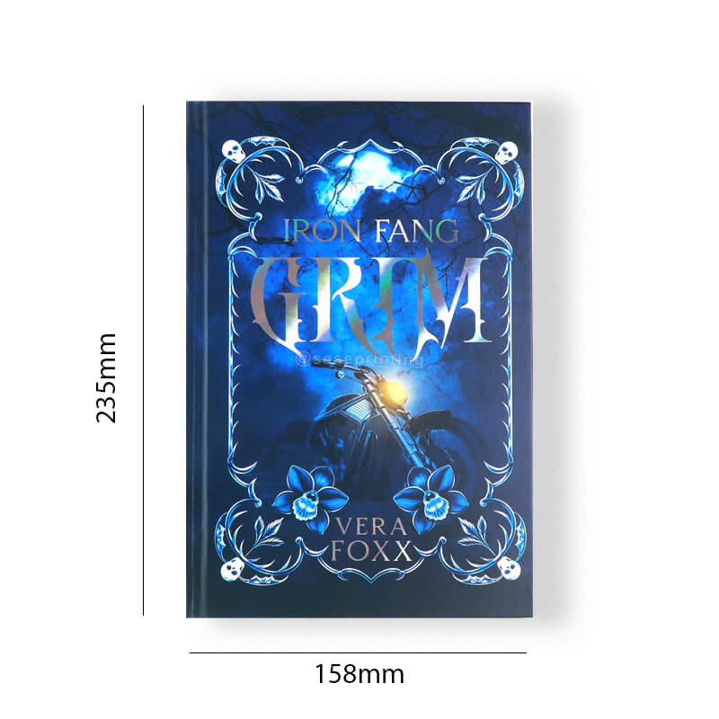 Printed Novel with Holographic Foil on Cover and Metallic Sprayed Edges 6