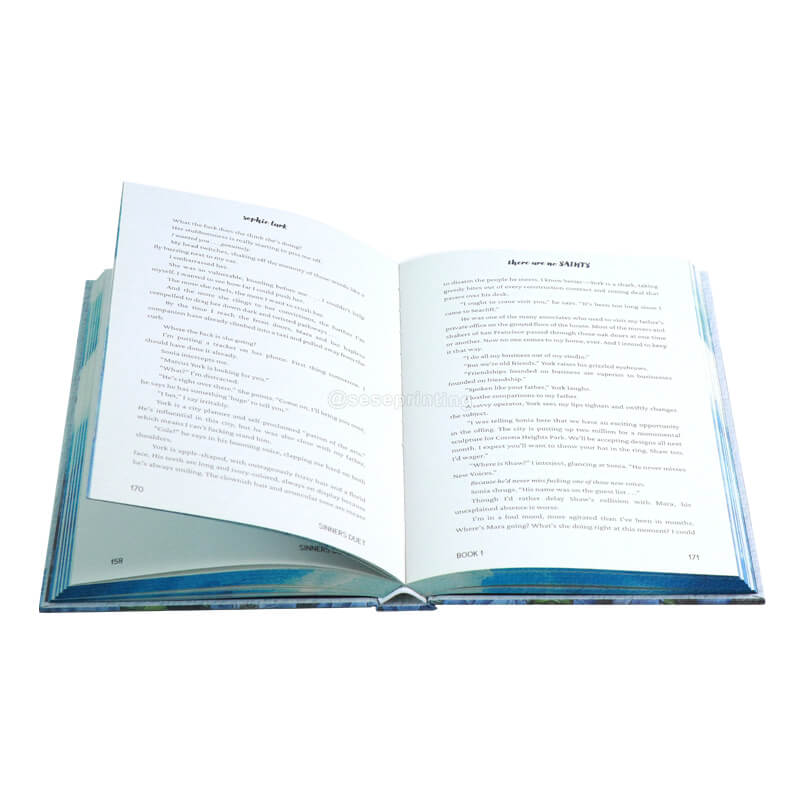 6x9 Hardcover Book with Spot UV on Matte Cover and Stenciled Edges 8