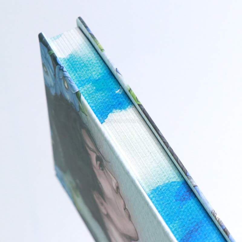 Matte Hardcover with a Few Colored Illustration Pages, Spot UV, Front Endpapers and Sprayed Edges 11