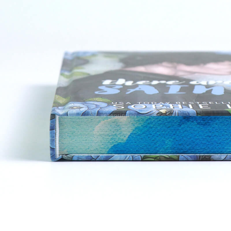 Matte Hardcover with a Few Colored Illustration Pages, Spot UV, Front Endpapers and Sprayed Edges 12