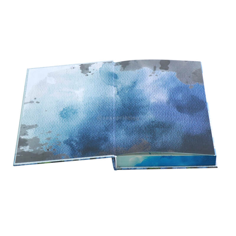 6x9 Hardcover Book with Spot UV on Matte Cover and Stenciled Edges 7