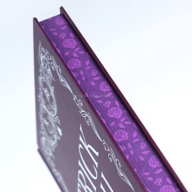 Colored Paper Fantasy Romance Fiction Book Hardcover with Sprayed/Decorative Edges 10