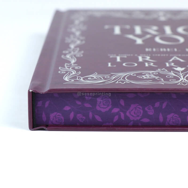 Colored Paper Fantasy Romance Fiction Book Hardcover with Sprayed/Decorative Edges 11