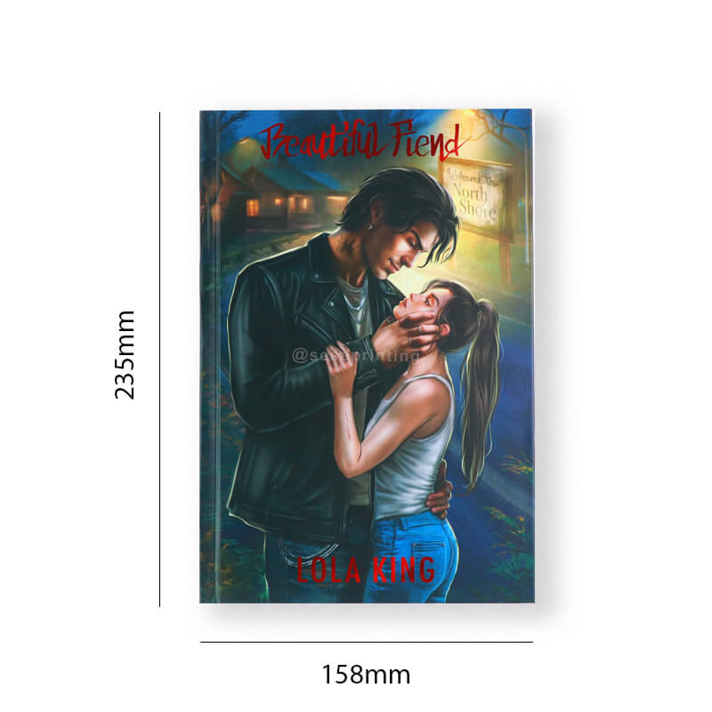 Custom Special Edition Novel Hardcover with Sprayed/Printed Edge Design 6