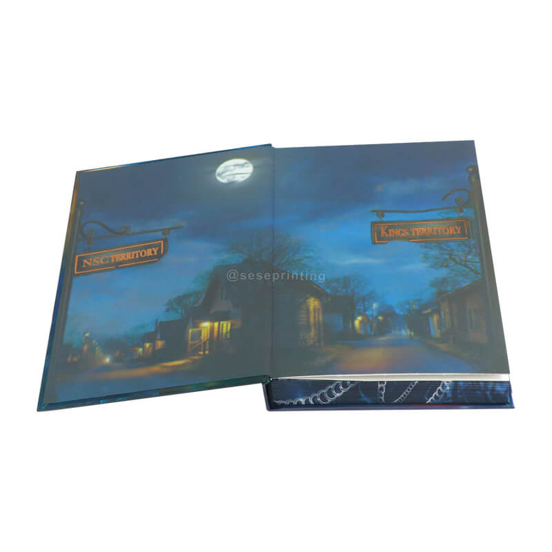 Custom Special Edition Novel Hardcover with Sprayed/Printed Edge Design 7