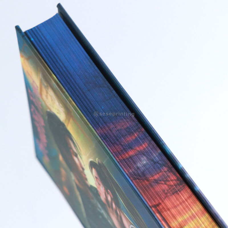 Custom Special Edition Novel Hardcover with Sprayed/Printed Edge Design 10