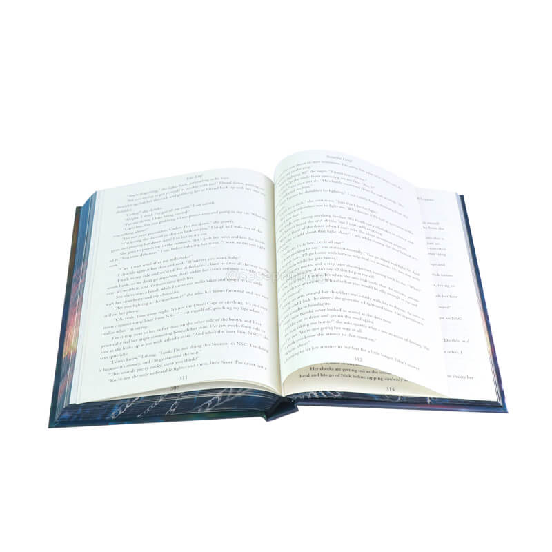 Custom Special Edition Novel Hardcover with Sprayed/Printed Edge Design 8