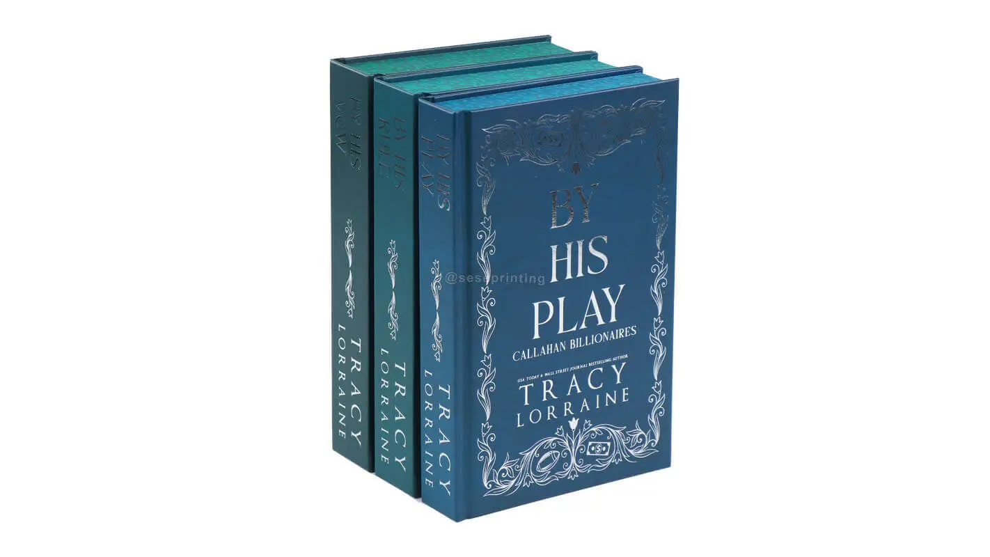 Series with 3 Books Hardcovers with Silver Foil, Stenciled Edges and Color Interior 1