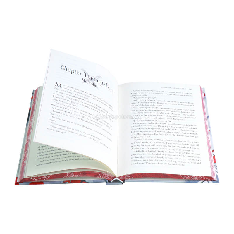 Novel Print Sprayed Edges, Red Foil Cover and Color Images on Inside Front and Back Cover 7