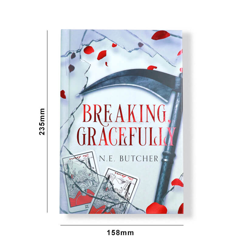 Novel Print Sprayed Edges, Red Foil Cover and Color Images on Inside Front and Back Cover 6