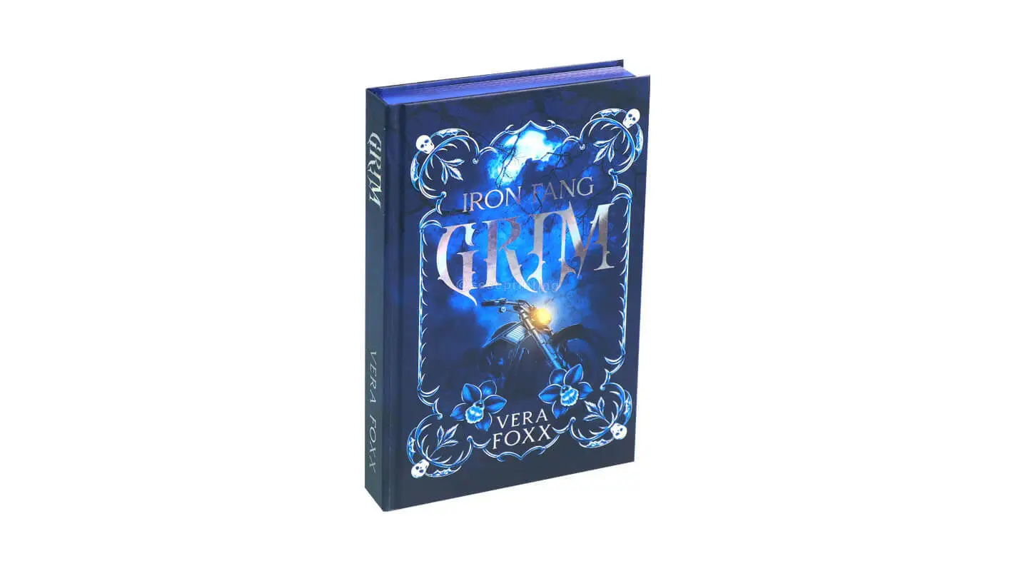 Hardcover with Blue Sprayed Edges, Holographic Foil on Cover and Endpapers 1