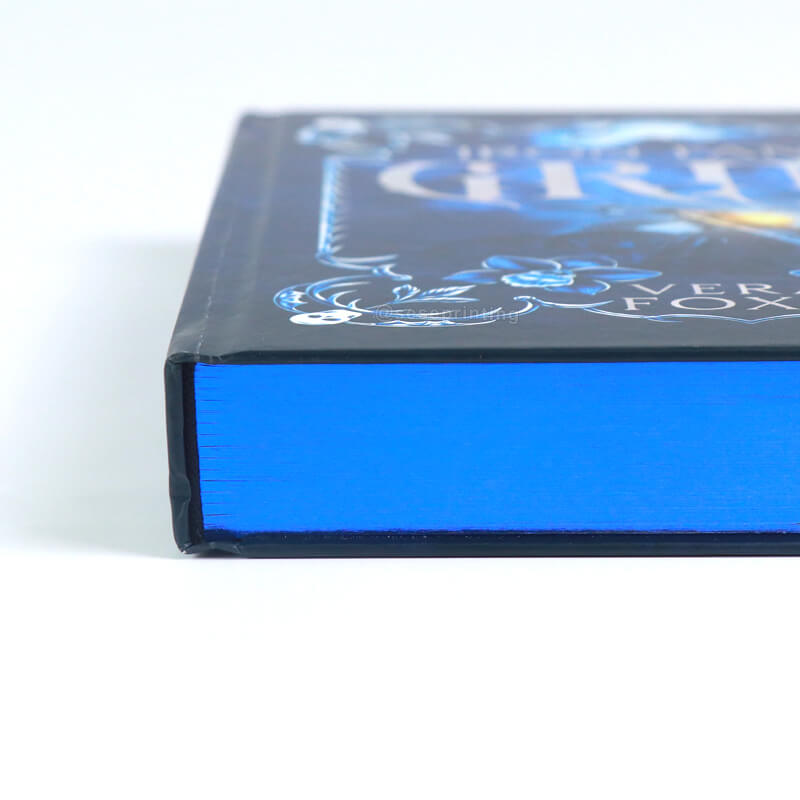 Hardcover with Blue Sprayed Edges, Holographic Foil on Cover and Endpapers 11