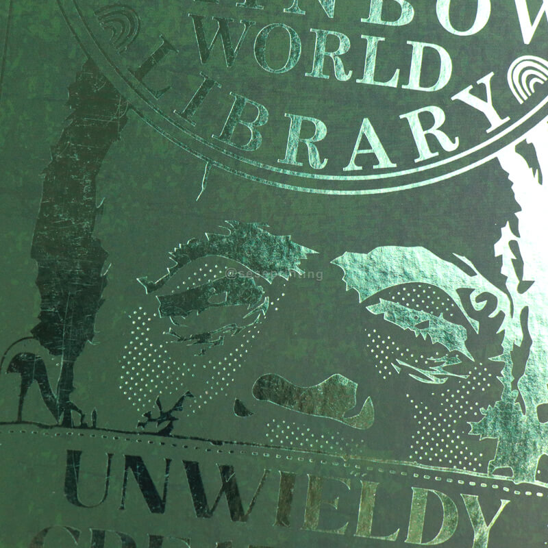 Special Edition Book Have a Dust Jacket, Green Foil on the Hardcover and Sprayed Edges 10