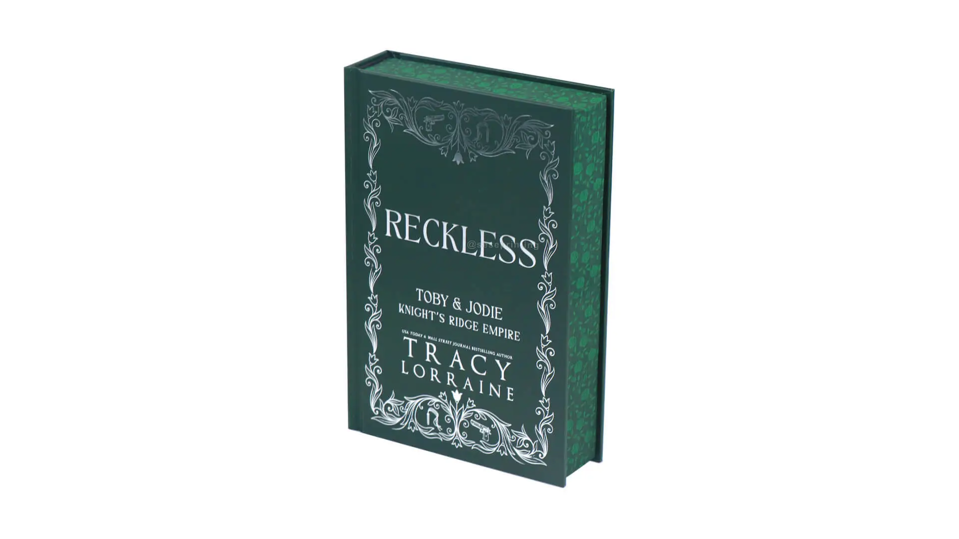 Green Colored Paper Hardcover Romance Novels with Foil on Cover and Sprayed Edges 1