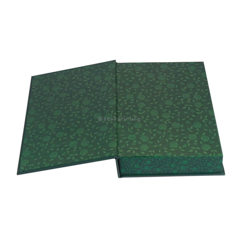 Green Colored Paper Hardcover Romance Novels with Foil on Cover and Sprayed Edges 7