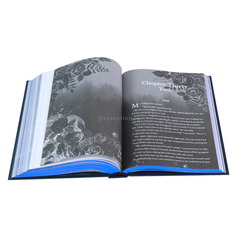 Sprayed Edges Hardcover Book with a Foiled Cover and Artwork on the Endpapers 8