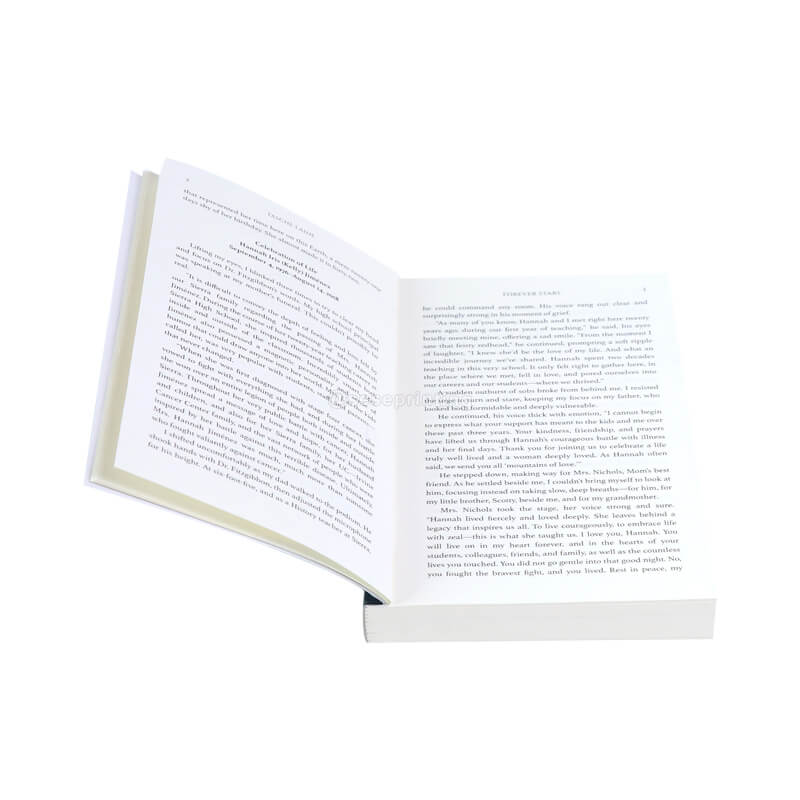 High Quality Romance Book Black and White Printing Paperback Novels 7