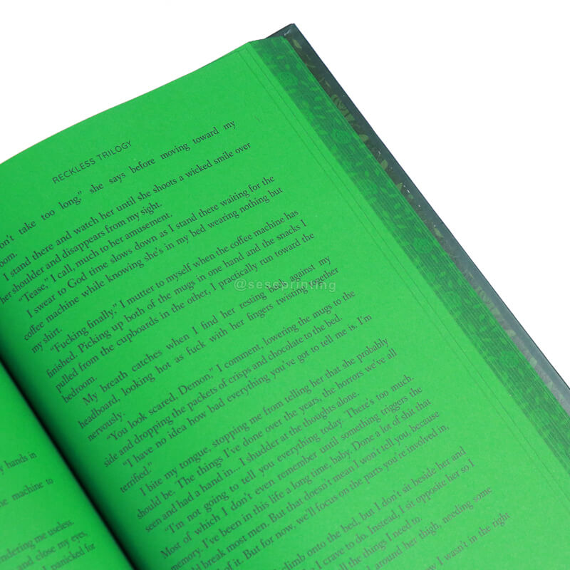 Creating Hardcover Books with Digital Sprayed Edges and Artwork on the Endpapers 8