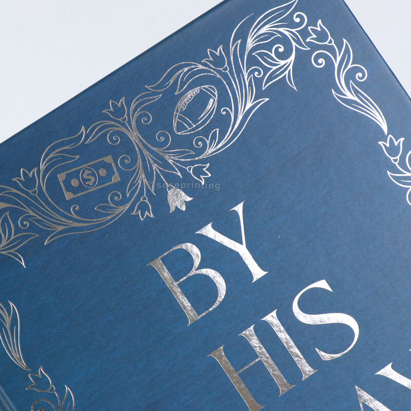 Creating Colored Paper Hardcover Book with Foiling Cover, Sprayed Edges and Decorative Endpapers 9