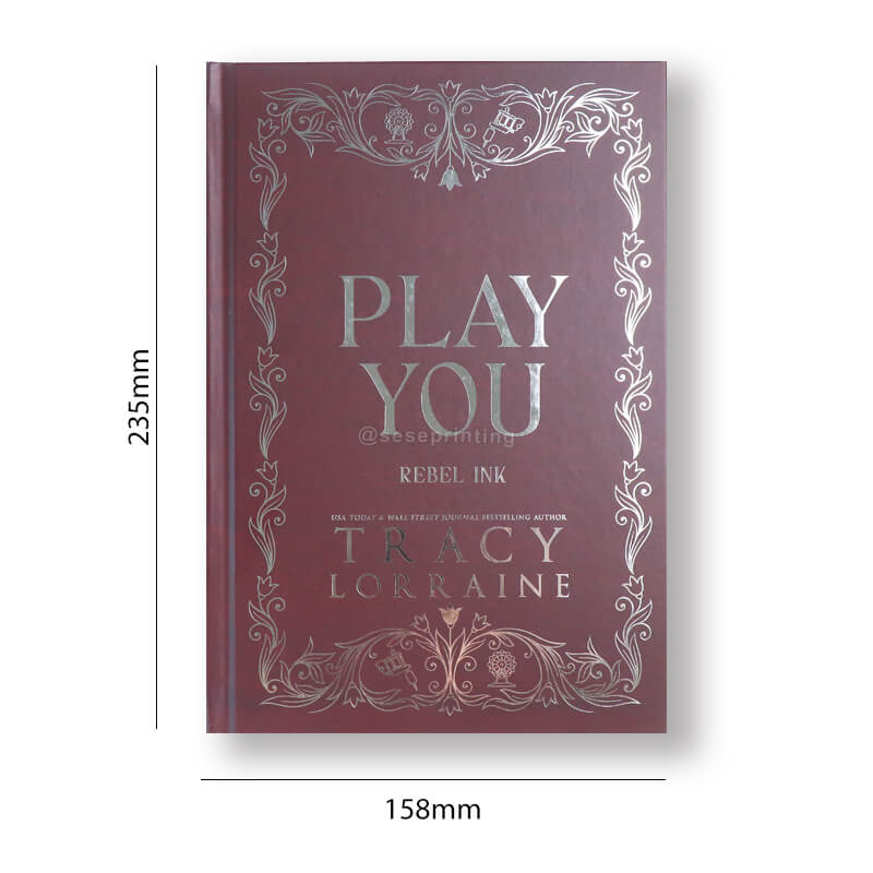 4 Book Hardback Fantasy Romance Set with Silver Foil and Stenciled Edges 6