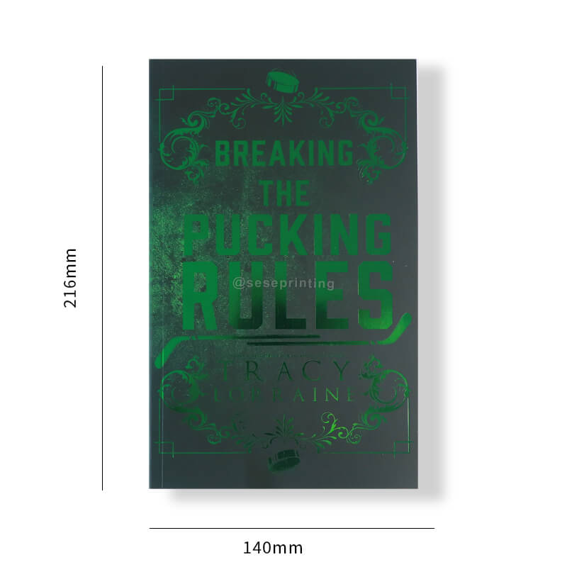 Paperback Book Printing with Custom Sprayed Edges and Foiling Cover1 6