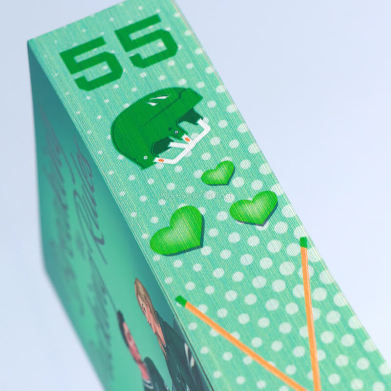 Printing Paperback Book with UV Treated Cover and Digitally Sprayed Edges 9