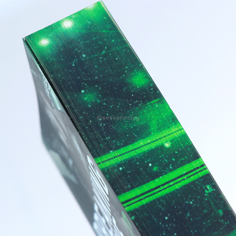 Special Paperback Book with Custom Sprayed Edges and Foil Stamping 9