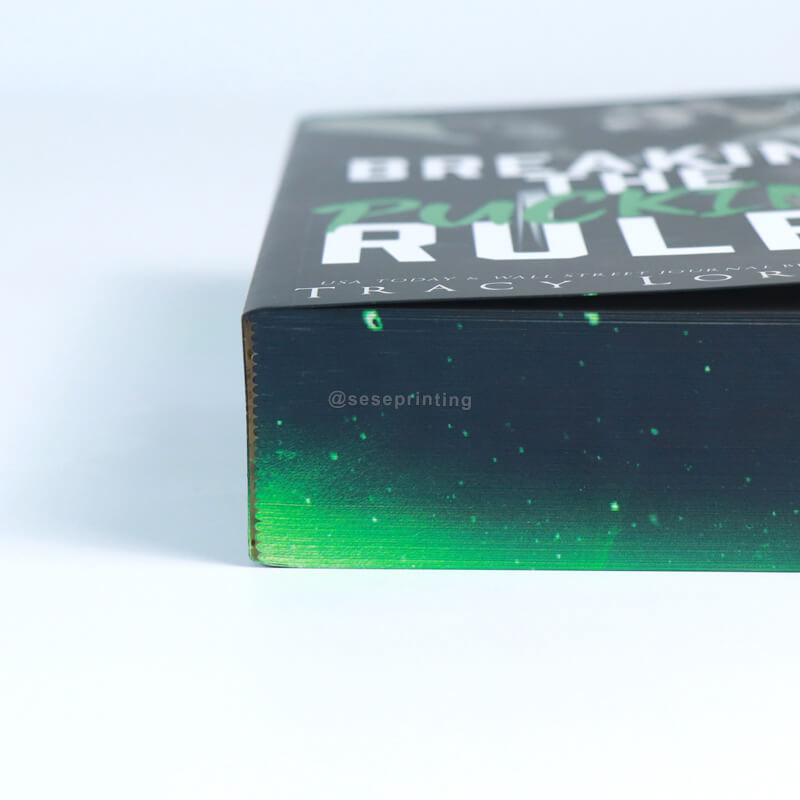 Special Paperback Book with Custom Sprayed Edges and Foil Stamping 10