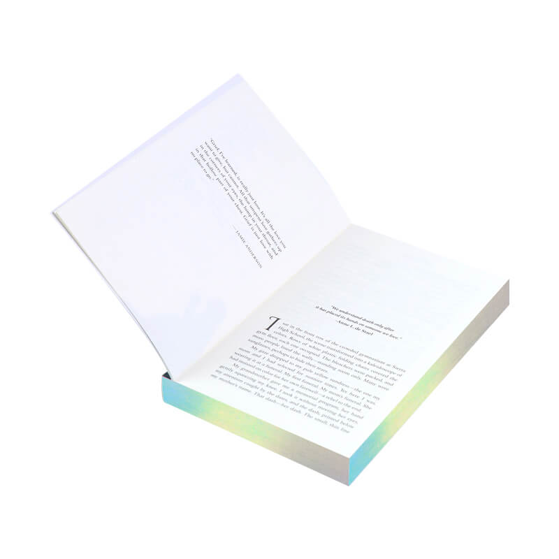 Paperback Books Printed with Foiling on the Cover and Holographic Silver Edges 7