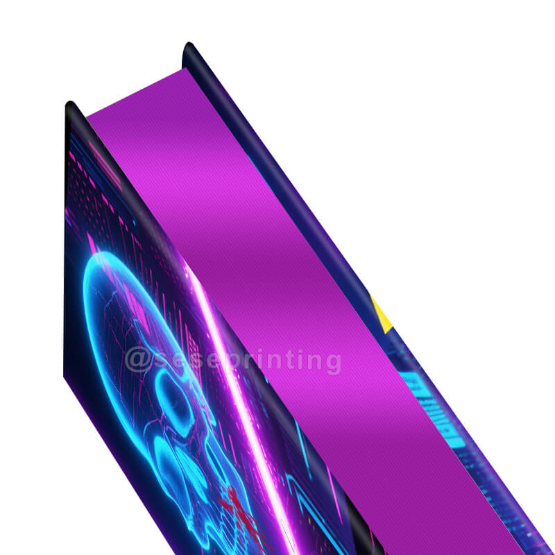 Hardcover Fiction Book with Foiling on the Hardcover, Custom Stenciling on the Edges 9