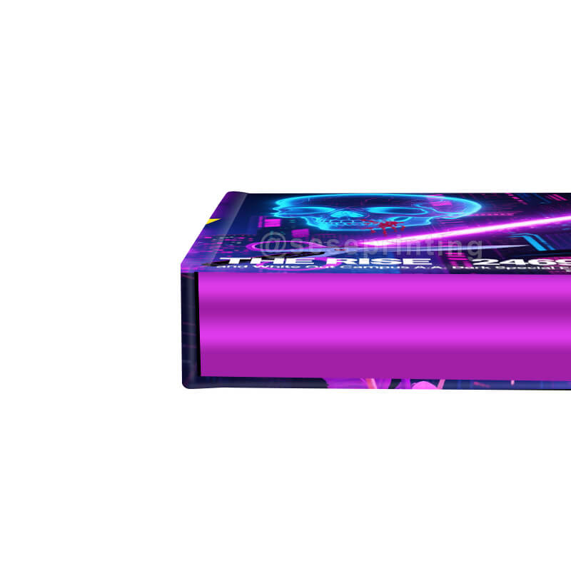 Hardcover Fiction Book with Foiling on the Hardcover, Custom Stenciling on the Edges 10