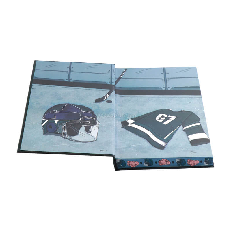 Hardcover Book with Colored End Papers, Foil on Cover and Pattern Stenciled Edges 7