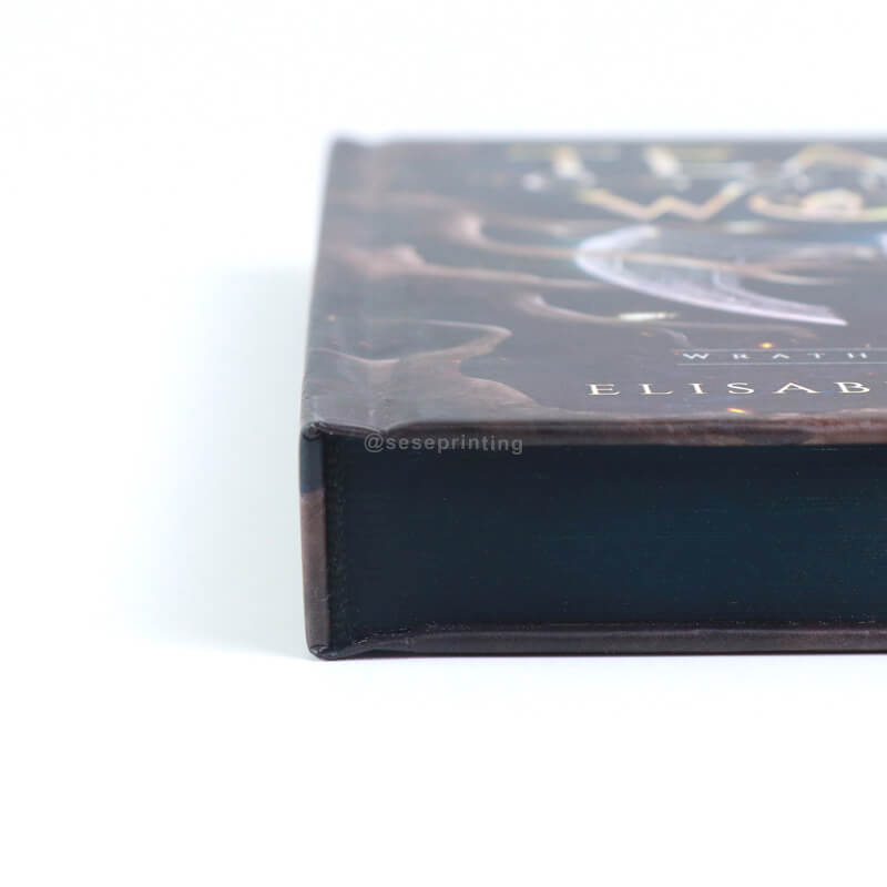 Matte Lamination Hardcover Books with Sprayed Edges and Ribbon Bookmark 11