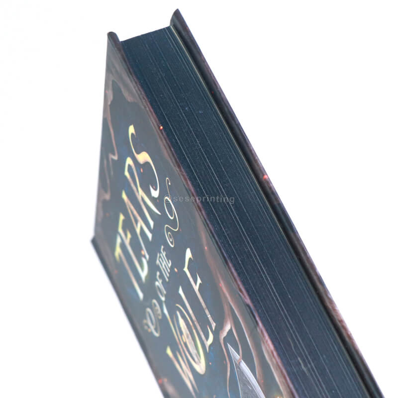 Matte Lamination Hardcover Books with Sprayed Edges and Ribbon Bookmark 9