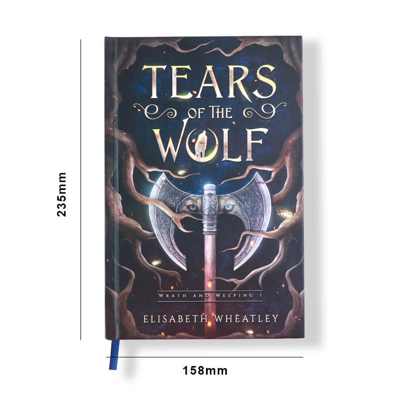 Matte Lamination Hardcover Books with Sprayed Edges and Ribbon Bookmark 6