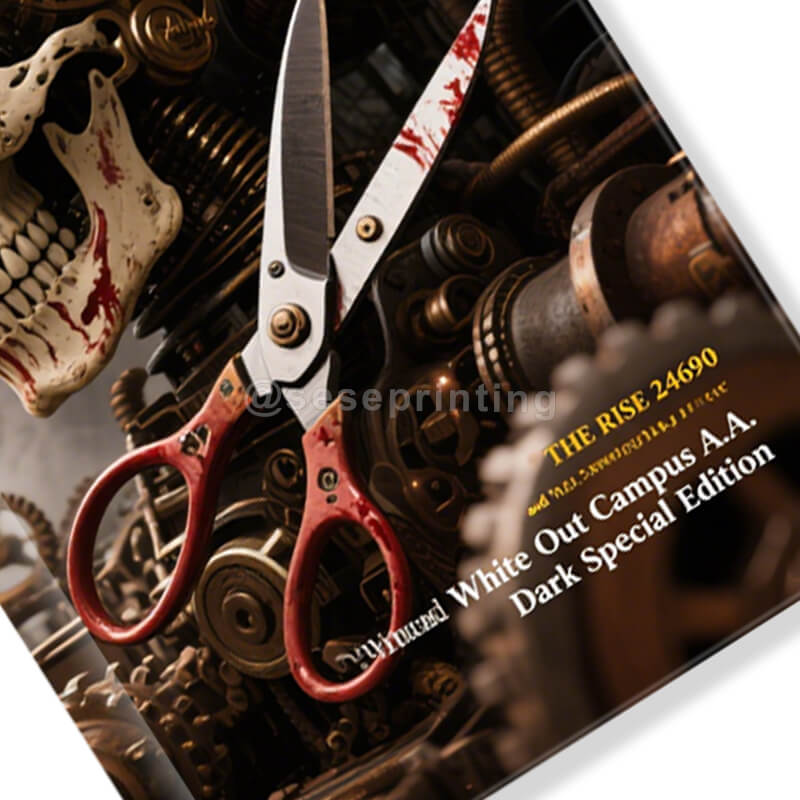 Special Edition Style Book with Foil Design Printed on the Hardcover, And Sprayed Edges 8