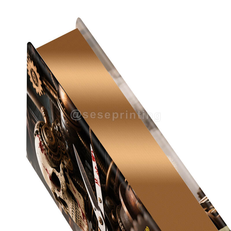 Special Edition Style Book with Foil Design Printed on the Hardcover, And Sprayed Edges 9