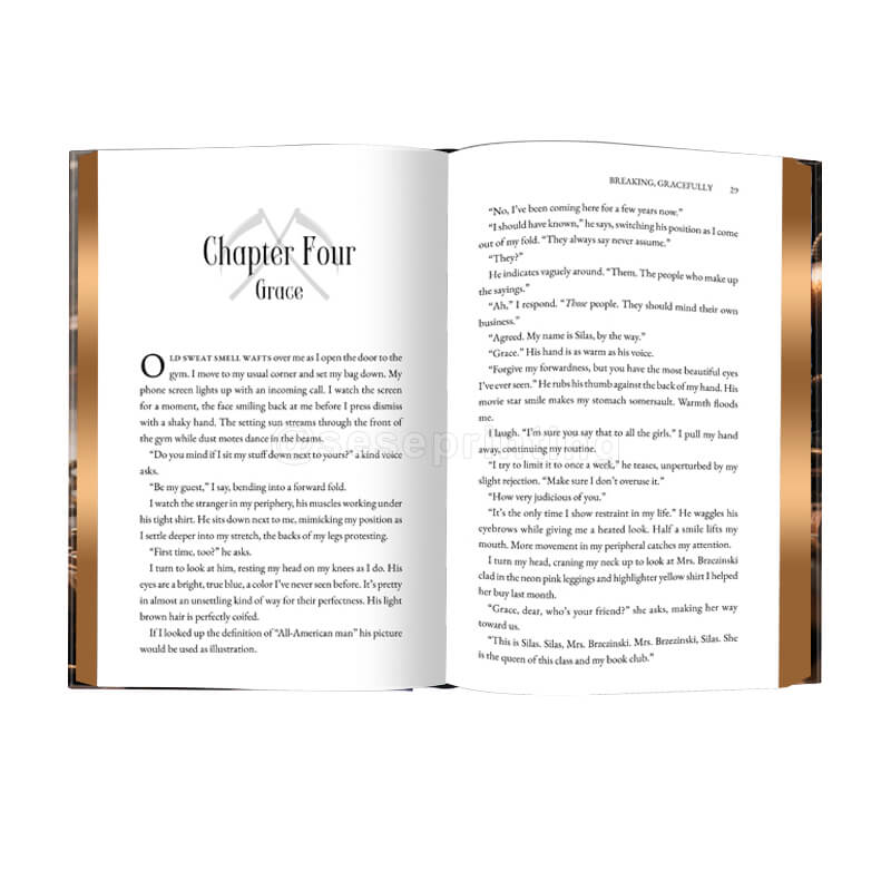 Special Edition Style Book with Foil Design Printed on the Hardcover, And Sprayed Edges 7