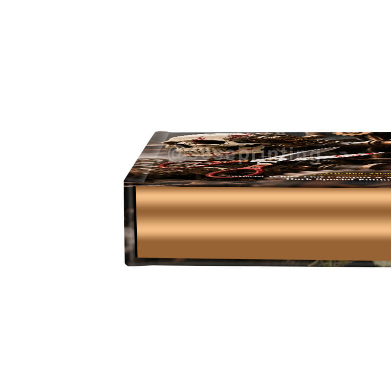 Special Edition Style Book with Foil Design Printed on the Hardcover, And Sprayed Edges 10