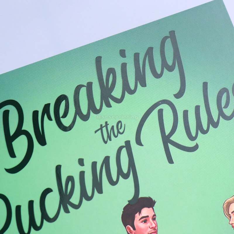 5.5x8.5 Paperback Books Done with Spot UV Coating and Sprayed Edges 8