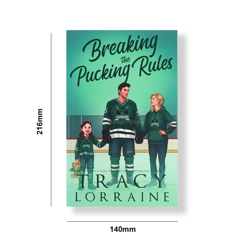 5.5x8.5 Paperback Books Done with Spot UV Coating and Sprayed Edges 6