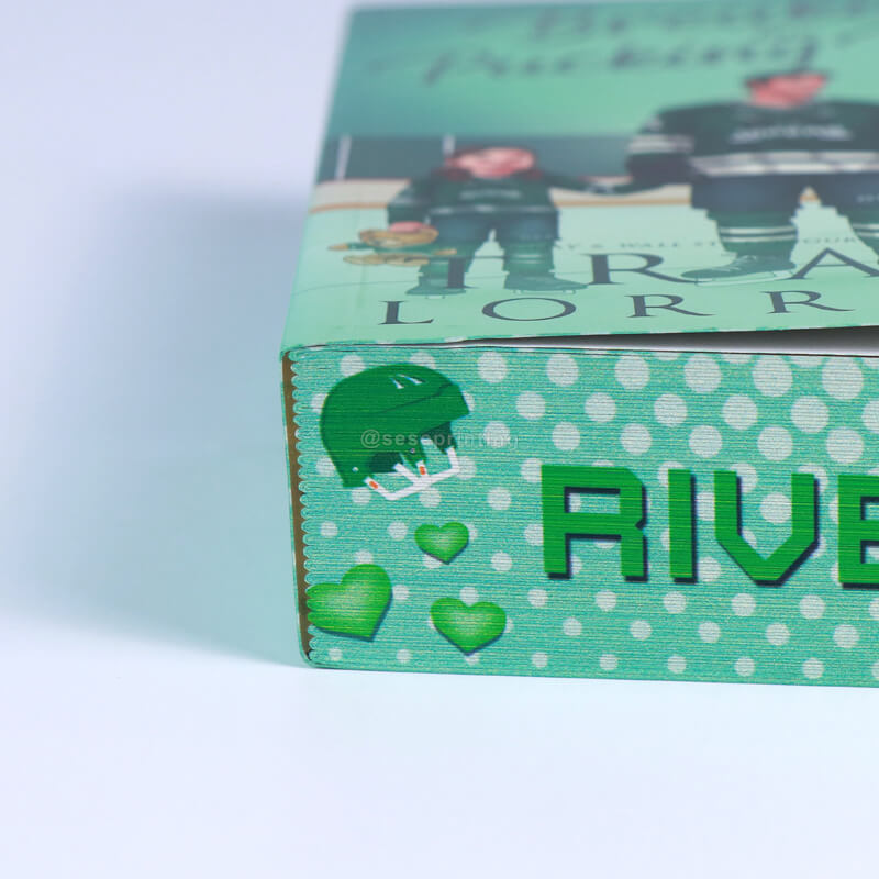 5.5x8.5 Paperback Books Done with Spot UV Coating and Sprayed Edges 10