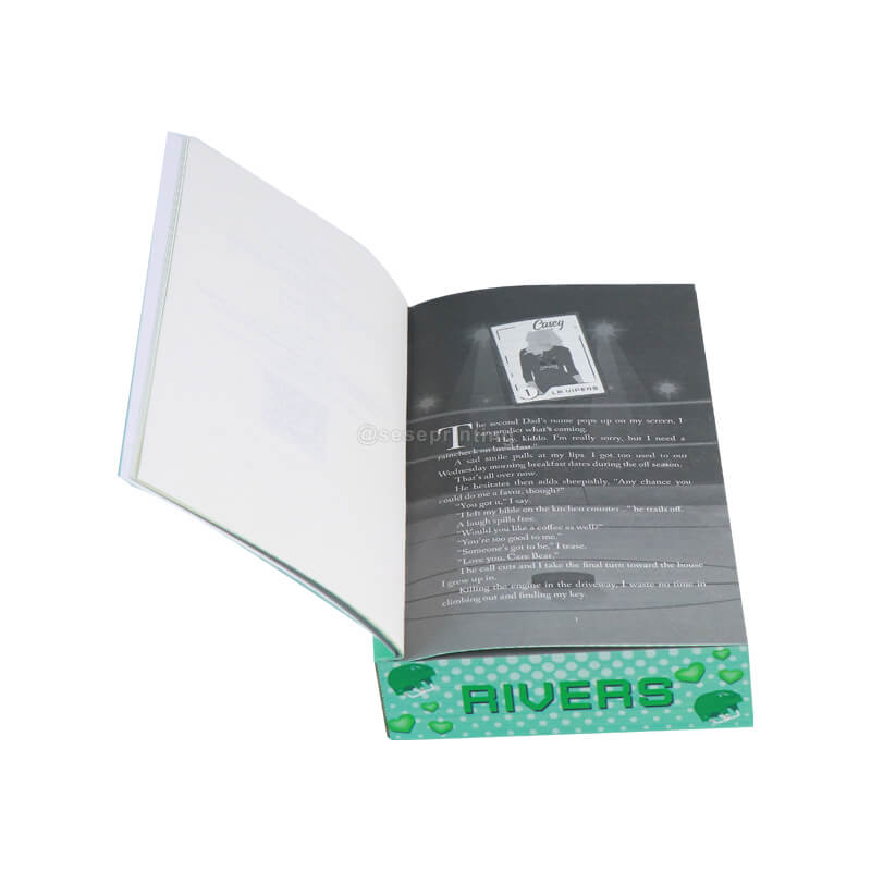 5.5x8.5 Paperback Books Done with Spot UV Coating and Sprayed Edges 7