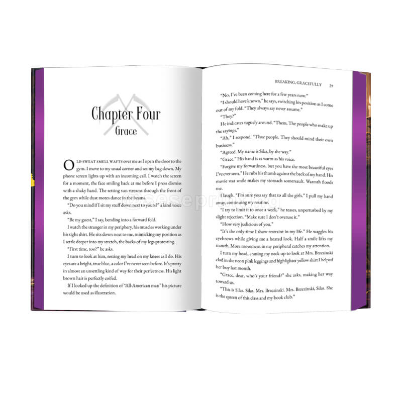 Hardback Book Printing Foil on the Cover and Custom Metallic Sprayed Edges 7