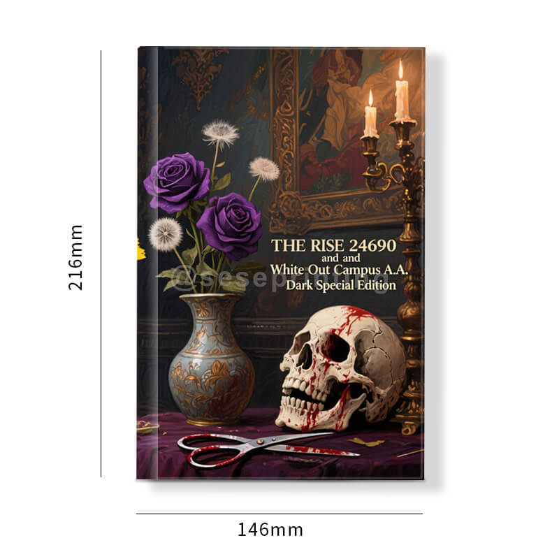 Hardback Book Printing Foil on the Cover and Custom Metallic Sprayed Edges 6