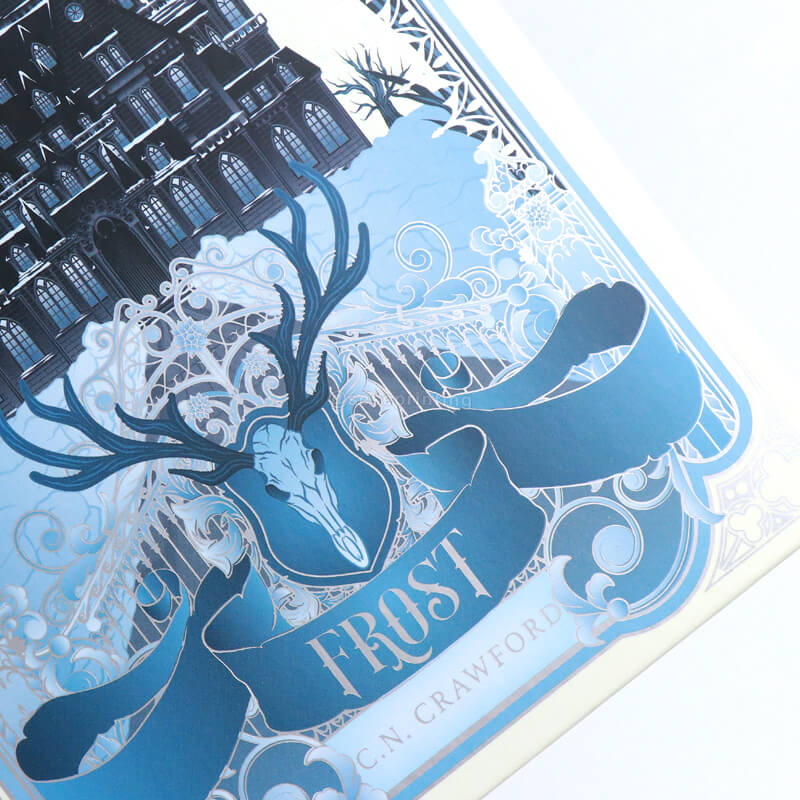 Book with Matte Lamination Hardcover with Foiling, Endpapers, Ribbon Marker and Sprayed Edges 9