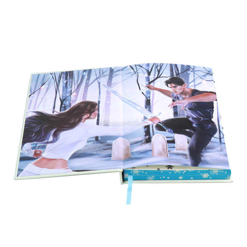 Book with Matte Lamination Hardcover with Foiling, Endpapers, Ribbon Marker and Sprayed Edges 7