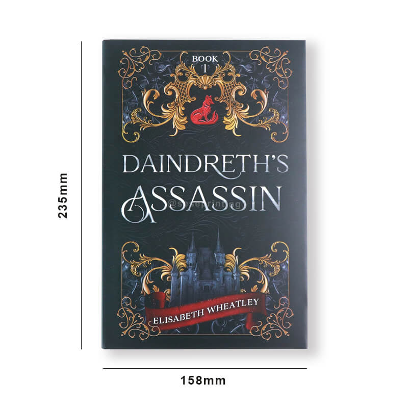 Printed Hardcover Fiction Book with a Dust Jacket and Ribbon Marker 6