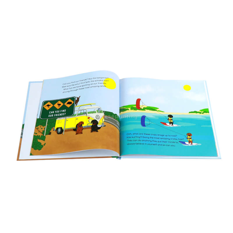 Full Color Printing Pages Children's Learning Book with Hardcover Gloss Lamination 7